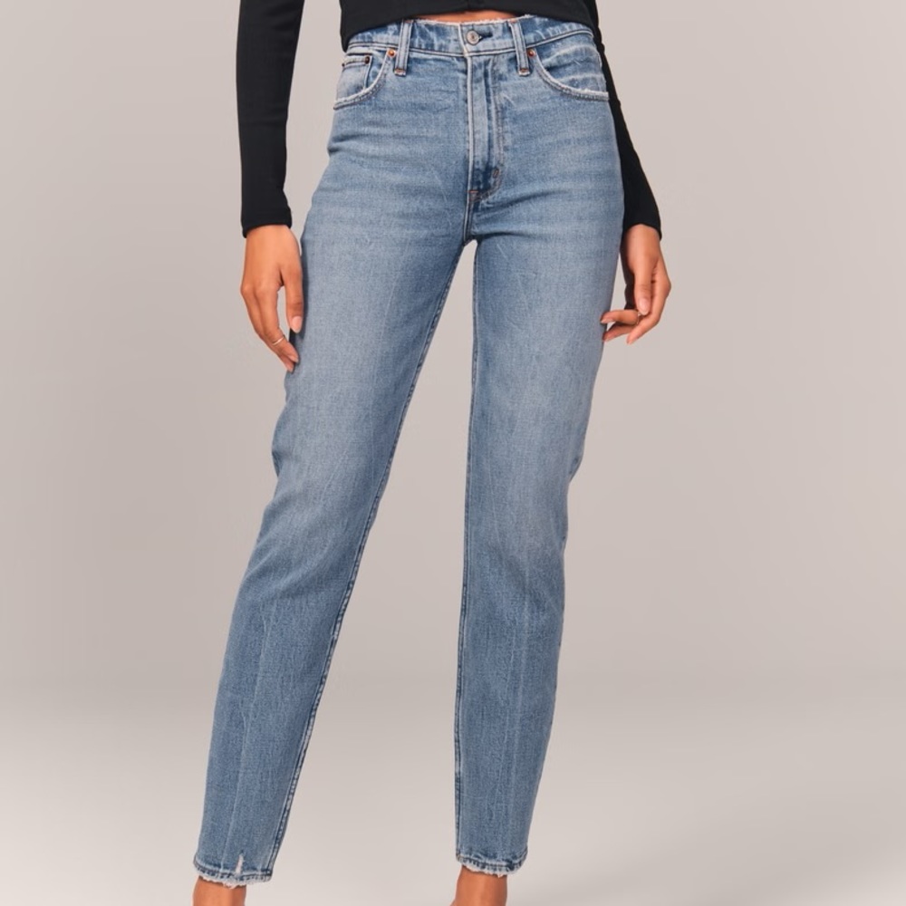 Abercrombie & Fitch The Mom High Rise Mom Jeans size 16L/33